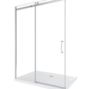 Porta box doccia con apertura scorrevole per installazione in nicchia